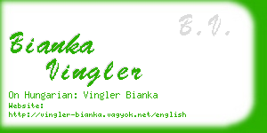 bianka vingler business card
